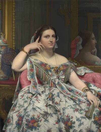 Madame Moitessier. 1856 de Jean Auguste Dominique Ingres