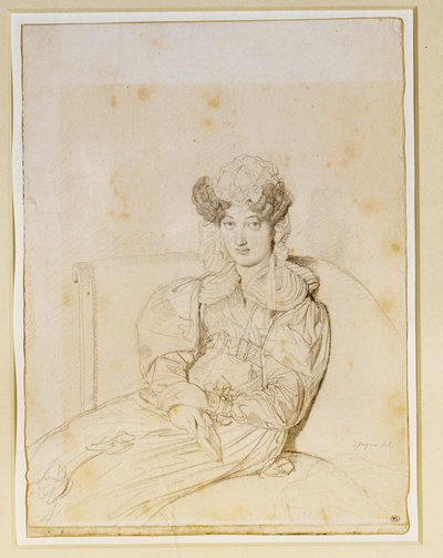 Marie Marcotte de Sainte Marie, cuñada de Marcotte ... de Jean Auguste Dominique Ingres