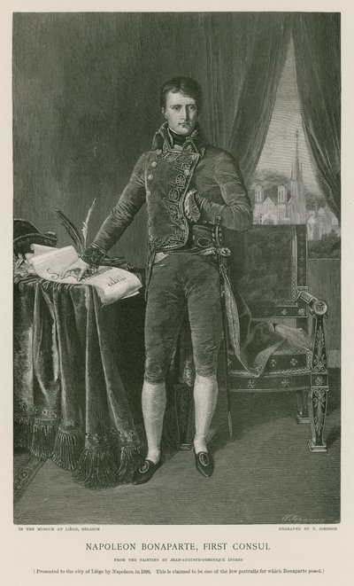Napoleón Bonaparte, Primer Cónsul de Jean Auguste Dominique Ingres