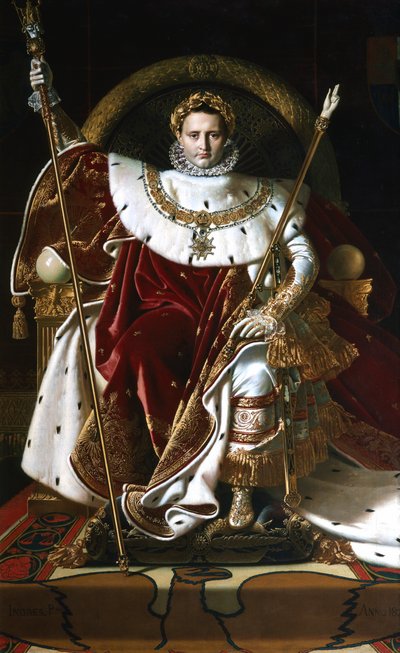 Napoleón I en el trono imperial, 1806 de Jean Auguste Dominique Ingres
