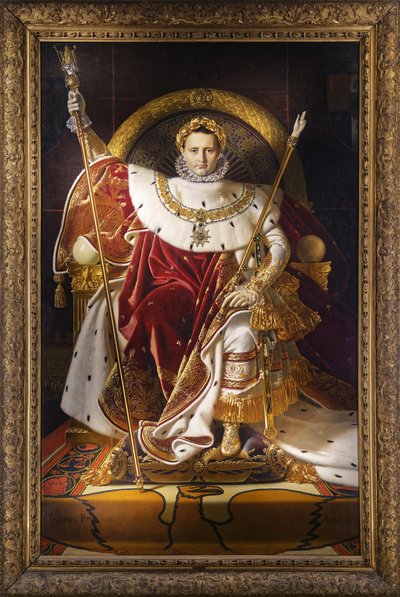 Napoleón I en el trono imperial, 1806 de Jean Auguste Dominique Ingres