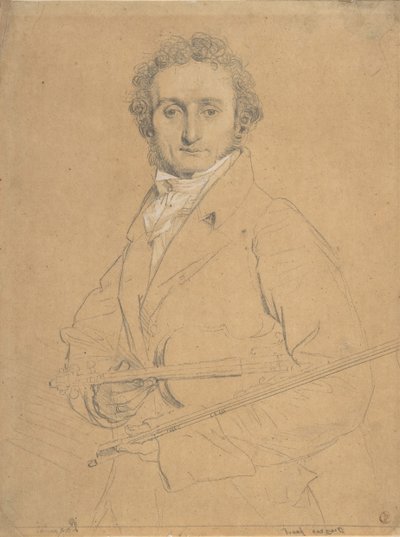Niccolò Paganini, 1784-1840, ca. 1830 de Jean Auguste Dominique Ingres