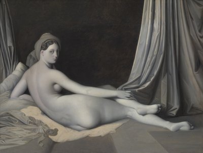 Odalisca en Grisalla, ca. 1824-34 de Jean Auguste Dominique Ingres