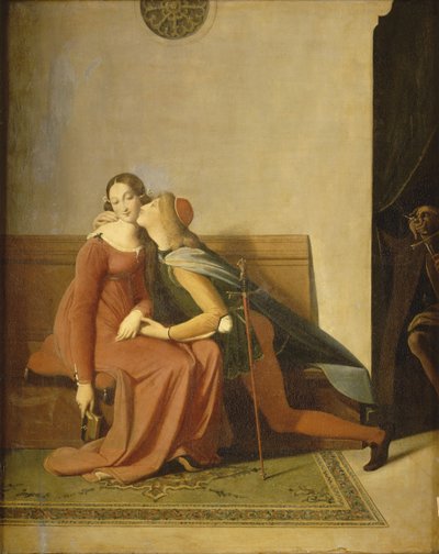 Paolo y Francesca de Jean Auguste Dominique Ingres