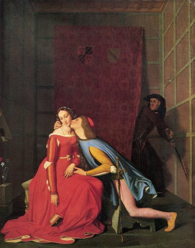Paolo y Francesca de Jean Auguste Dominique Ingres