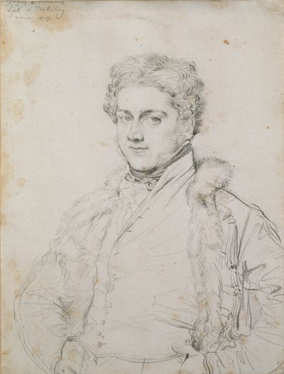 Retrato de Charles Robert Cockerell, 1817 de Jean Auguste Dominique Ingres