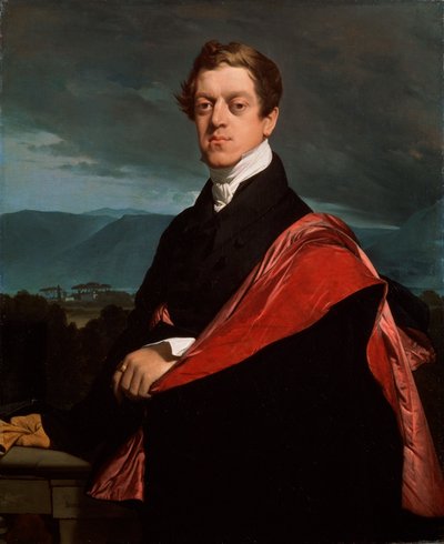 Retrato del Conde Nikolay D. Guriev, 1792-1867, 1821 de Jean Auguste Dominique Ingres