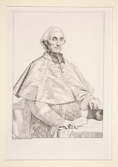 Retrato de Gabriel Courtois de Pressigny de Jean Auguste Dominique Ingres
