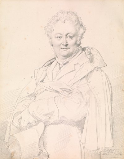 Retrato de Guillaume Guillon-Lethière de Jean Auguste Dominique Ingres