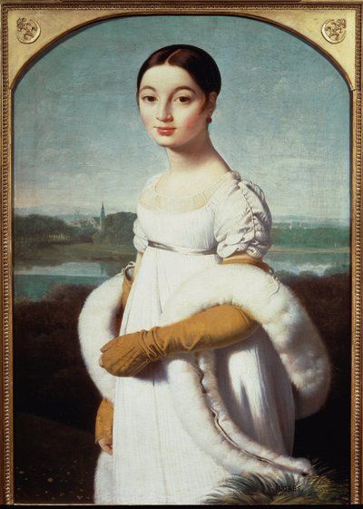 Retrato de Mademoiselle Caroline Riviere de Jean Auguste Dominique Ingres