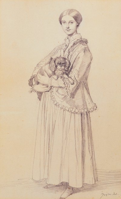 Retrato de Mademoiselle Marie Reiset, luego Vizcondesa Adolphe-Louis-Edgar de Segur-Lamoignon de Jean Auguste Dominique Ingres