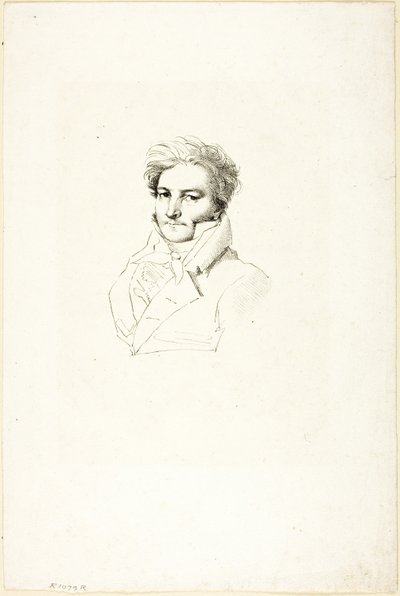 Retrato de un hombre de Jean Auguste Dominique Ingres