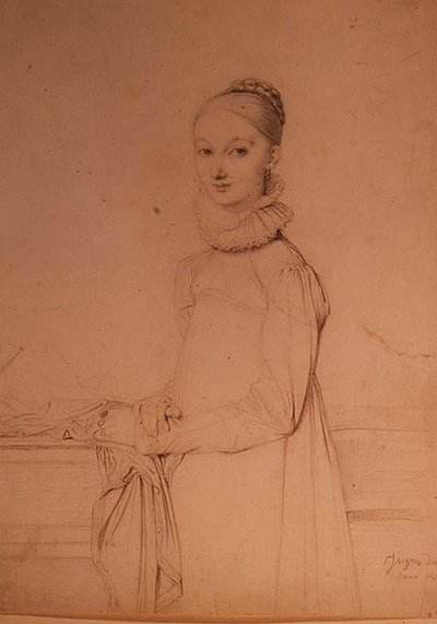 Retrato de una niña joven de Jean Auguste Dominique Ingres