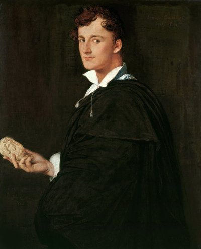Retrato del escultor Lorenzo Bartolini de Jean Auguste Dominique Ingres