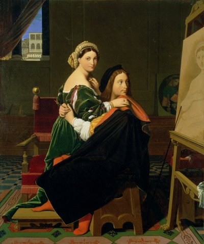 Rafael y la Fornarina de Jean Auguste Dominique Ingres