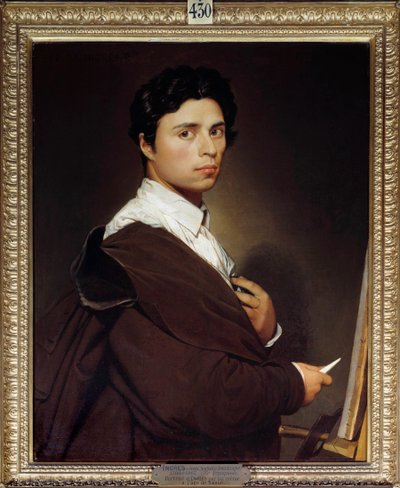 Autorretrato a los 24 años de Jean Auguste Dominique Ingres