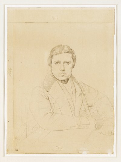 Autorretrato del artista ... de Jean Auguste Dominique Ingres