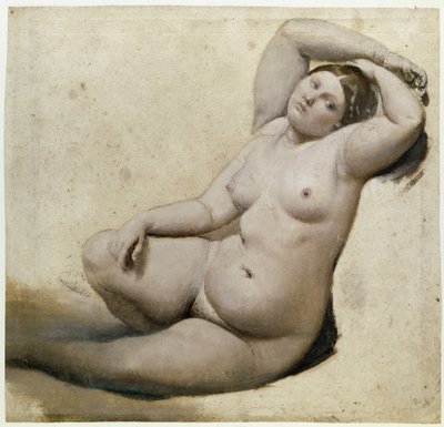 Estudio para el baño turco: La Mujer con los Tres Brazos (detalle) de Jean Auguste Dominique Ingres