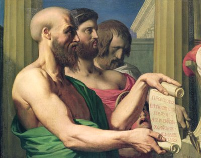 Los trágicos griegos, estudio para 
