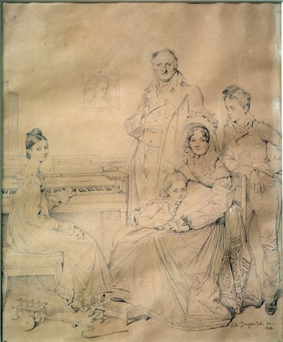 La familia Stamaty de Jean Auguste Dominique Ingres