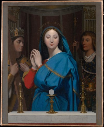 La Virgen adorando a la Hostia de Jean Auguste Dominique Ingres