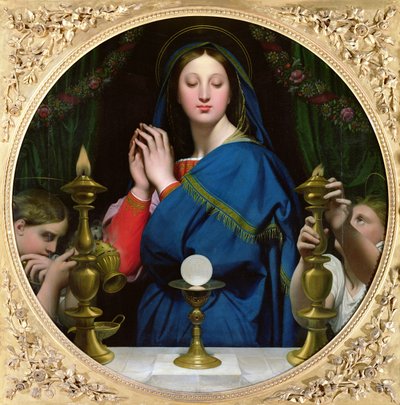 La Virgen de la Hostia, 1854 de Jean Auguste Dominique Ingres