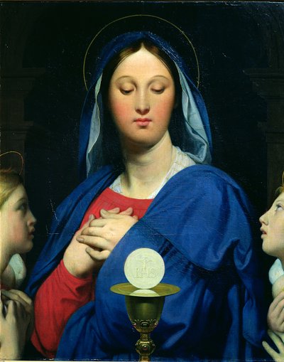 La Virgen de la Hostia, 1866 de Jean Auguste Dominique Ingres