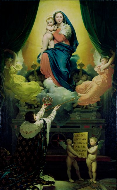 El voto de Luis XIII (1601-43) 1824 de Jean Auguste Dominique Ingres