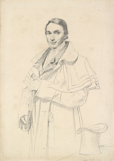 Retrato de tres cuartos de longitud de Jean-Francois-Antoine Forest, 1823 de Jean Auguste Dominique Ingres