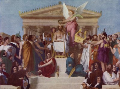 La apoteosis de Homero de Jean Auguste Dominique (after) Ingres