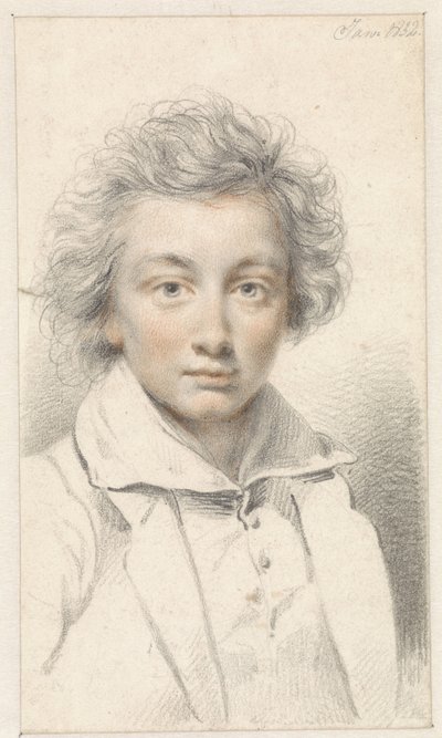 Retrato de un joven de Jean Augustin Daiwaille