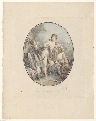 leda y el cisne de Jean Augustin Léveillé