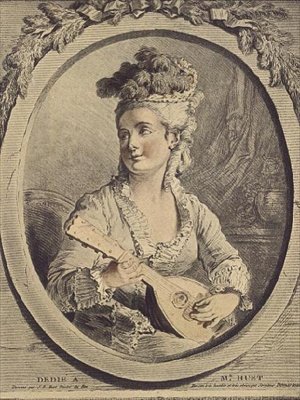 Madame Huet, grabado por Gilles Demarteau de Jean Baptiste (after) Huet