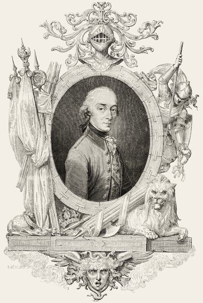 Carlos XIV (1763-1844): rey de Suecia y Noruega y Príncipe de Ponte Corvo, grabado por Pannemaker de Jean Baptiste (after) Lienard