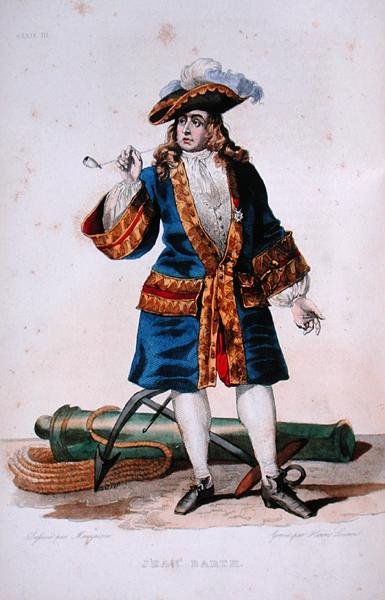Retrato de Jean Bart c.1830 de Jean Baptiste (after) Mauzaisse