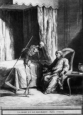 Muerte y morir de Jean Baptiste (after) Oudry