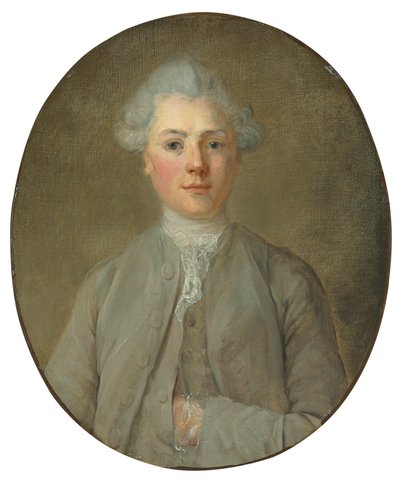 Retrato de un niño de Jean Baptiste (attr. to) Perronneau