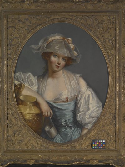 Una joven doncella (óleo sobre lienzo) de Jean Baptiste (school of) Greuze