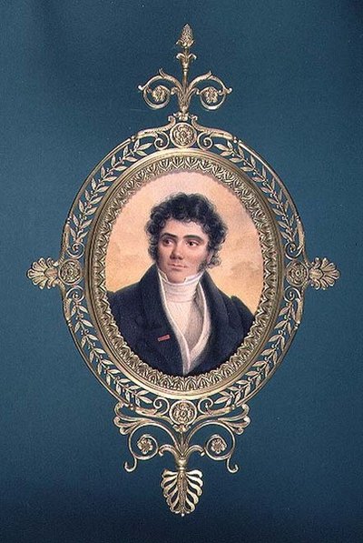 Retrato de un caballero con abrigo negro y la Legión de Honor en la solapa de Jean Baptiste (studio of) Isabey