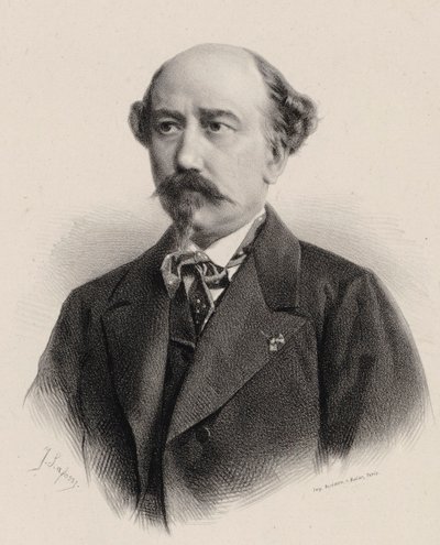 Retrato del compositor Aimé Maillart 1817-1871 de Jean Baptiste Adolphe Lafosse