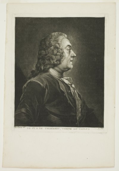 Philippe Claude Tubières, Conde de Caylus de Jean Baptiste Andre Gautier D