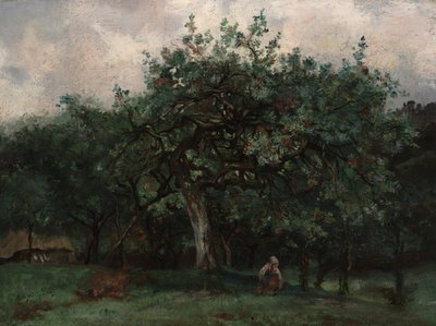 paisaje con niña de Jean Baptiste Antoine Guillemet