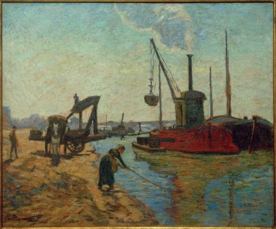 Trabajos en el Puente Nacional de Jean Baptiste Armand Guillaumin