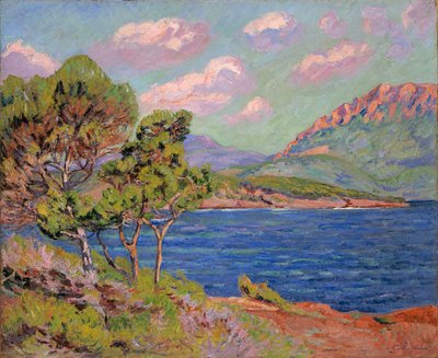 La bahía de Agay, Costa Azul, c. 1910 de Jean Baptiste Armand Guillaumin