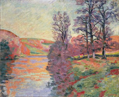 Paisaje desde el río Creuse, c.1912 de Jean Baptiste Armand Guillaumin