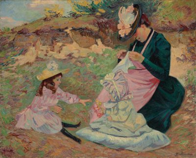 Madame Guillaumin y sus hijas de Jean Baptiste Armand Guillaumin