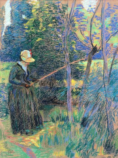 Madame Guillaumin Pescando, c.1894 de Jean Baptiste Armand Guillaumin