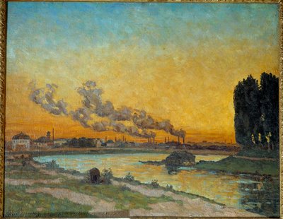 Puesta de sol en Ivry de Jean Baptiste Armand Guillaumin