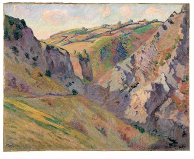 Las cavernas de Prunal cerca de Pontgibaud (óleo sobre lienzo) de Jean Baptiste Armand Guillaumin