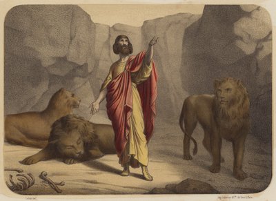 Daniel en el foso de los leones de Jean Baptiste Auguste Leloir